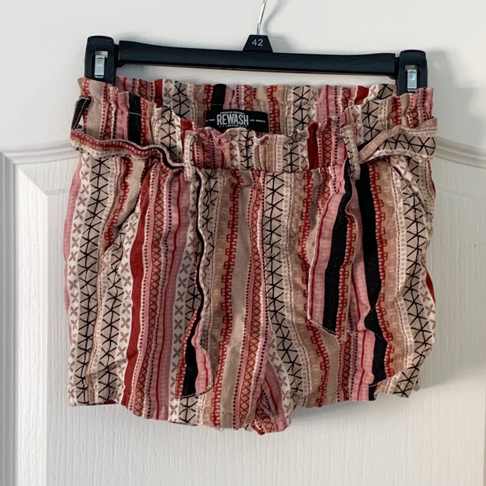 Rewash shorts boho stripped size medium